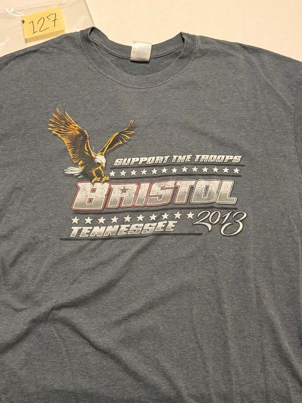 Gildan Bristol Tennessee 2013 Support The Troops T-Shirt Size XL
